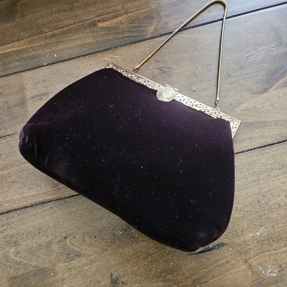 Vintage Back Velvet Walbaeg PURSE